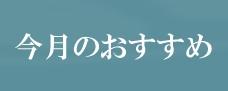 今月のお勧めプラン